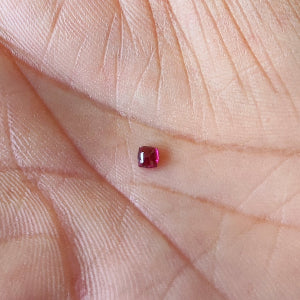 Rhodolite Garnet Cabochon 3mm Square Cushion