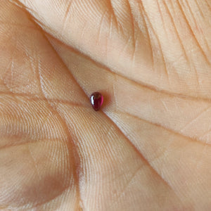 Rhodolite Garnet Cabochon 4.5 *2.5 Pear